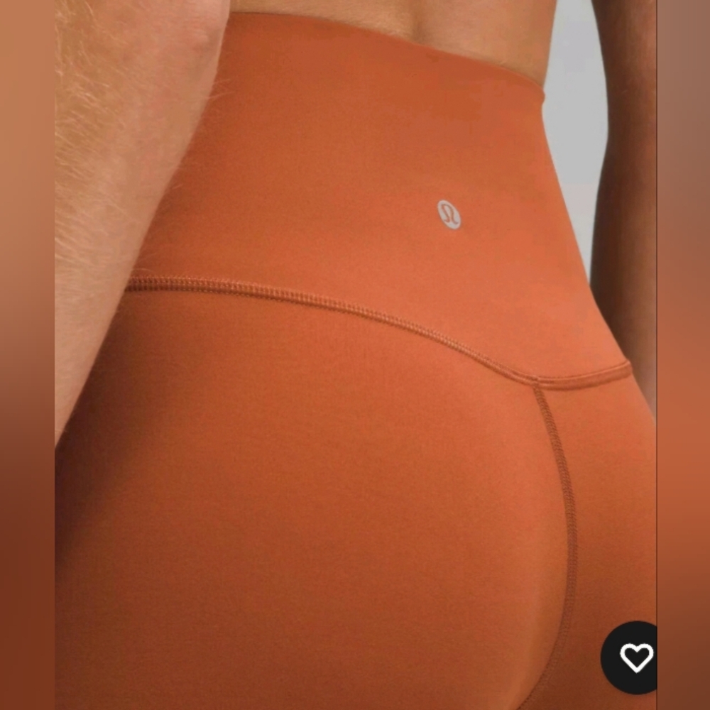 Lululemon Align Pant II 23" Scalloped Bottom Rustic Clay Leggings - Picture 4 of 4